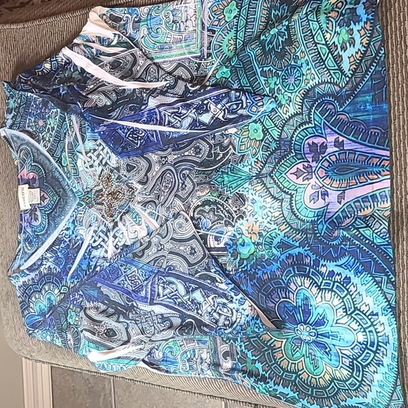 Chico's Beaded Boho Blouse - Picture 10 of 10